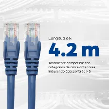 Cable De Red Intellinet Cat6, Utp, Rj-45, Cca, 5m, Azul