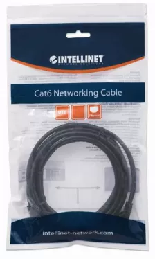 Cable De Red Intellinet 5 Mts 16.4 Pies Cat6 Utp Negro