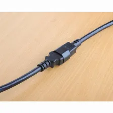 Cables De Poder Manhattan Hembra, Macho 250 V, 1 M, Negro
