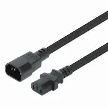 Cables De Poder Manhattan Hembra, Macho 250 V, 5 M, Negro