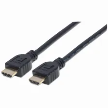 Cable Hdmi Manhattan Canal Ethernet, 5 M, 10.2 Gbit/s, 1080p, 2160p, Negro