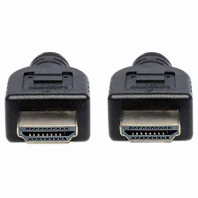 Cable Hdmi Manhattan Canal Ethernet, 5 M, 10.2 Gbit/s, 1080p, 2160p, Negro