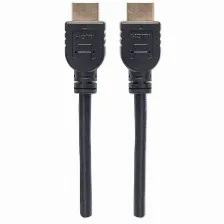 Cable Hdmi Manhattan Canal Ethernet, 5 M, 10.2 Gbit/s, 1080p, 2160p, Negro