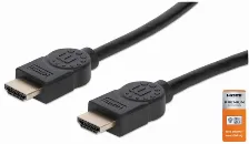 Cable Hdmi Manhattan Canal Ethernet, 1 M, 18 Gbit/s, Negro