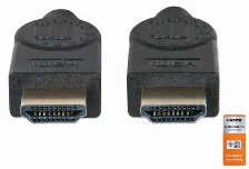 Cable Hdmi Manhattan Canal Ethernet, 1 M, 18 Gbit/s, Negro