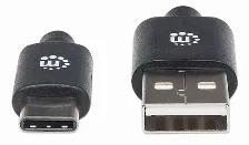 Cable Usb Manhattan 354936 Usb C A Usb A, 480 Mbit/s, Negro