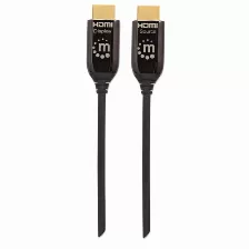 Cable Hdmi Manhattan Cable Hdmi óptico Activo Con Clasificación Plénum V. 2.0, 30 M, 18 Gbit/s, Negro
