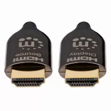 Cable Hdmi Manhattan Cable Hdmi óptico Activo Con Clasificación Plénum 50 M, 18 Gbit/s, Negro