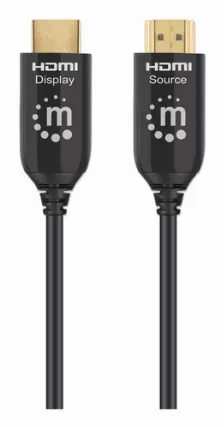 Cable Hdmi Manhattan 356176 V. 2.1, 15 M, 48 Gbit/s, 2160p, 4320p, Negro