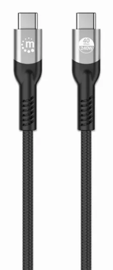 Cable Usb Manhattan Usb C A Usb C, Negro
