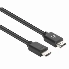 Cable Hdmi Manhattan Canal Ethernet, 22.5 M, 18 Gbit/s, 1080p, 1440p, 2160p, Negro