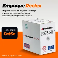 Bobina De Cable Utp Intellinet Cat 5e 305 Metros Azul