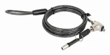 Cable Antirrobo Manhattan Kensington, Llave, 1.5 M, Acero, Zinc, Negro