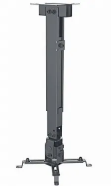 Soporte De Proyector Manhattan, Pared/techo, Hasta 20 Kg, Altura Ajustable, Color Negro