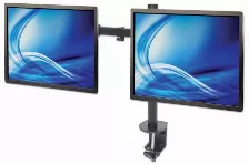 Soporte De Mesa Manhattan Para 2 Monitores 13pulg -32pulg, Hasta 16kg, (461528) Negro