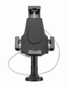 Soporte Para Tablet Manhattan, 7.9 Hasta 10.5 Pulgadas, Con Cerradura Escritorio Y De Montaje En Pared, Negro