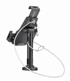 Soporte Para Tablet Manhattan, 7.9 Hasta 10.5 Pulgadas, Con Cerradura Escritorio Y De Montaje En Pared, Negro