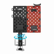 Soporte Manhattan Control De Juegos, Auriculares, Escritorio, Negro, Rojo