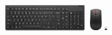 Lenovo Kit De Teclado Y Mouse Inala?mbricos Esenciales Gen2 Black-la Spanish 171 (sin Baterias)