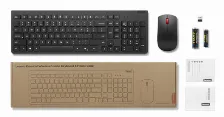 Lenovo Kit De Teclado Y Mouse Inala?mbricos Esenciales Gen2 Black-la Spanish 171 (sin Baterias)