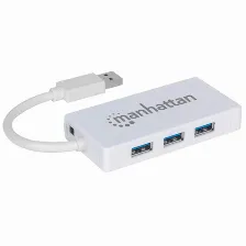 Hub Manhattan Usb 3.0 Con 3 Puertos/adaptador Gigabit Ethernet