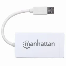 Hub Manhattan Usb 3.0 Con 3 Puertos/adaptador Gigabit Ethernet