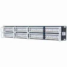 Panel De Parcheo Cat 5e, 48 Puertos, Rack 2 Niveles