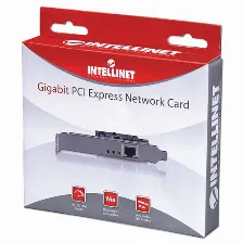 Tarjeta De Red Intellinet (522533), Pci-express Gigabit 10/100/1000, Incluye Bracket Corto De 8cm