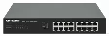 Switch Intellinet 561815 Rj-45 16, Gigabit Ethernet (10/100/1000), Negro