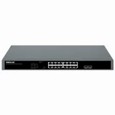 Switch Intellinet 561983 No Administrado, Rj-45 16, Gigabit Ethernet (10/100/1000), 1u, Negro