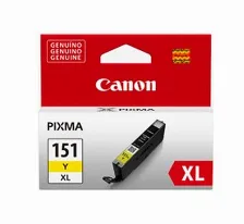 Cartucho De Tinta Canon Cli 151 Xl Original, Amarillo, 11 Ml, Alto Rendimiento (xl)