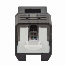 Jack Keystone Intellinet Cat 6a, Negro, 772327