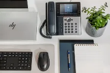Teléfono Ip Hp Poly Terminal Con Conexión Por Cable, Poe, 12 Líneas, Negro