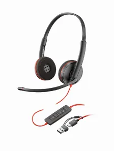 Audífonos Hp Poly Diadema, Alámbrico, 3.5 Mm, Usb, Negro