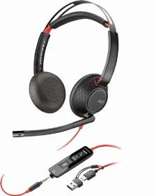 Audífonos Hp Poly Diadema, Alámbrico, 3.5 Mm, Usb, Negro