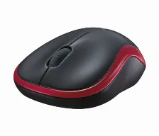 Mouse Logitech M185, Inalambrico, Receptor Usb 2.0, Negro/rojo
