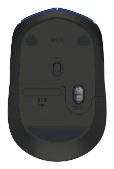 Mouse Inalambrico Logitech M170, Micro Receptor Usb 2.0, Hasta 10m, Color Azul/negro