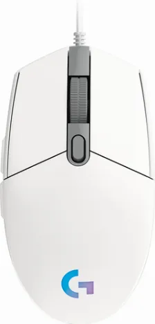 Mouse Gamer Logitech Optico G203 Lightsync, Alambrico, Usb, 8000dpi, Blanco