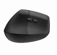 Mouse Zurdo Logitech Lift Optico, Vertical Ergonomic Mouse, 6 Botones, 4000 Dpi, Interfaz Rf Inalambrico + Bluetooth, 10 M, Bateria Aa, Color Grafito