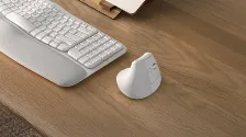 Mouse Optico Vertical Logitech Lift, 6 Botones, 4000 Dpi, Interfaz Rf Inalambrico + Bluetooth, Color Blanco