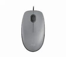 Mouse Logitech M110 Silent Optico, 3 Botones, 1000 Dpi, Interfaz Usb Tipo A, Color Gris