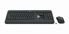 Kit Teclado Multimedia Y Mouse Optico Logitech Mk540, Inalambrico, Mini Receptor Usb 2.0, 2.4ghz Color Negro