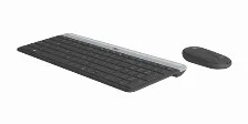 Kit De Teclado Mouse Inalambrico Logitech Slim Mk470, Negro