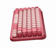 Teclado Logitech Pop Keys Inglés, Inalámbrico, Bluetooth, Interruptor Mecánico, Negro, Gris, Amarillo