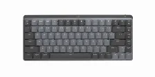 Teclado Mecanico Inalambrico Logitech Mx Mini, Retroiluminado, Sensor De Luz Ambiental, Bateria Recargable, Bluetooth, Color Granito (920-010846)