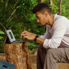 Teclado Inalámbrico Logitech Rugged Folio Smart Connector, Grafito