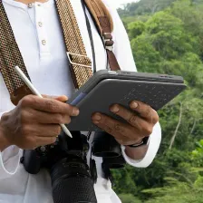 Teclado Inalámbrico Logitech Rugged Folio Smart Connector, Grafito