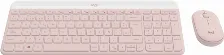Kit Teclado Y Mouse Logitech Mk470 Slim, Inalambrico, Usb-a, Color Rosa