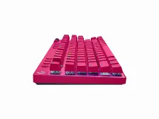 Teclado Logitech G Pro X Tkl Inglés, Inalámbrico Y Alámbrico, Rf Inalámbrico + Bluetooth, Interruptor Mecánico, Led Rgb, Magenta