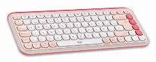 Kit Teclado Y Mouse Logitech Pop Icon Combo Interruptor De Llave De Tijera, Inalámbrico, 400 Dpi, Rosa